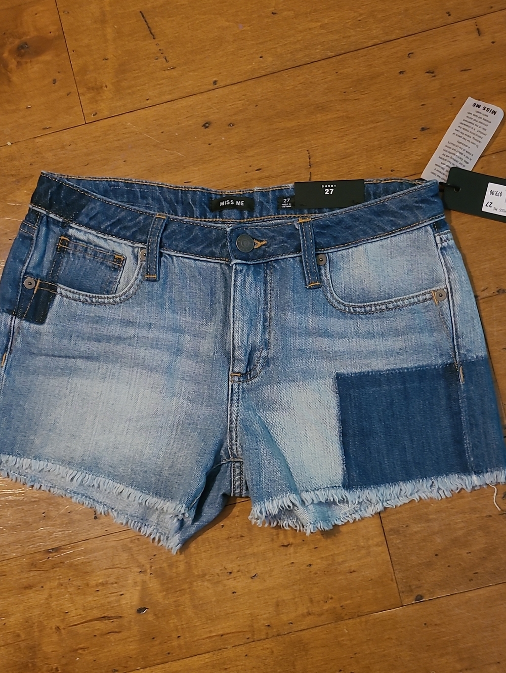 NWT Miss Me Patchwork Short